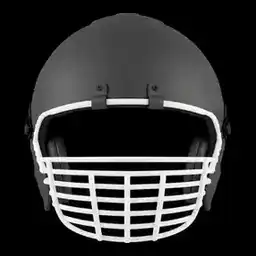 Ray Lewis helmet with dense multi-bar